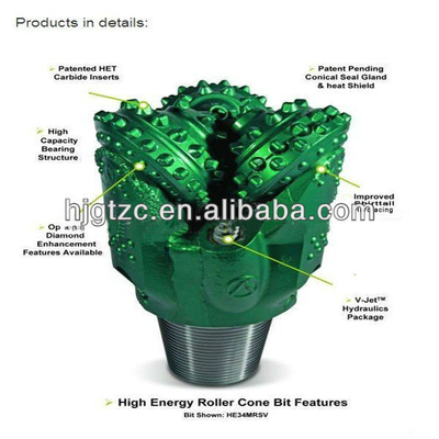 API 9 1/2 IADC 617 Kingdream Tricone Rock Bit For Drilling Hole  That Customer Trust supplier