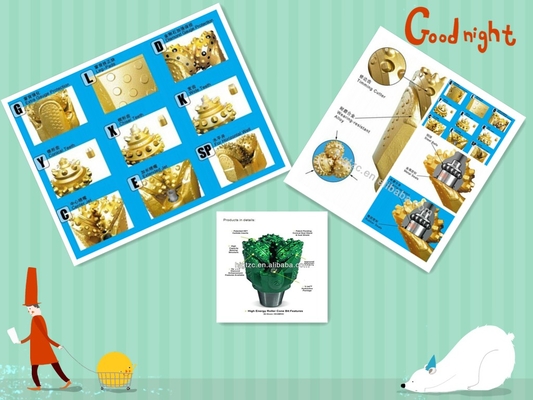 8 1/2 Metal or rubber sealed bearing kingdream rock drill bits with tungsten carbide inserts supplier